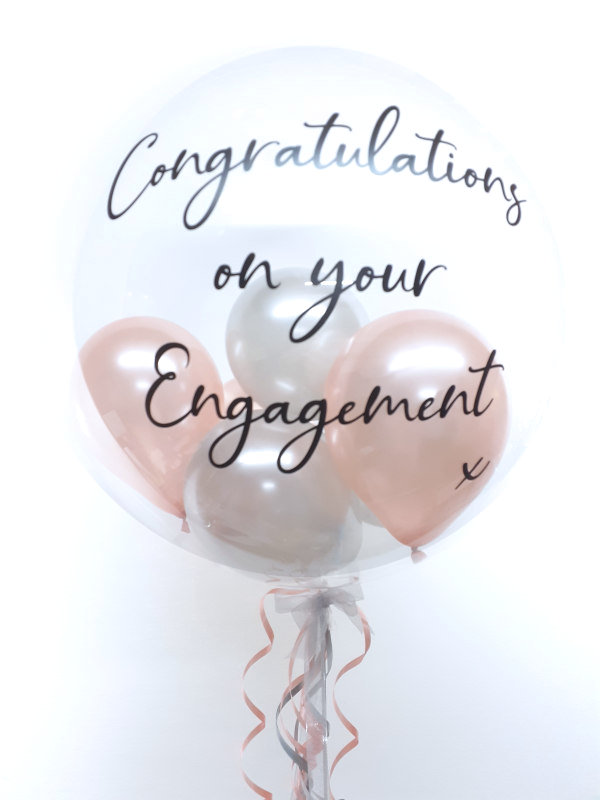 Personalised engagement balloon in a box Balloons by Celebrations